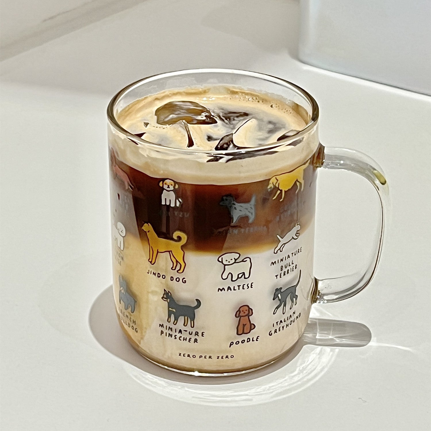 Creative Illustration Cute Cute Pet Dog Glass