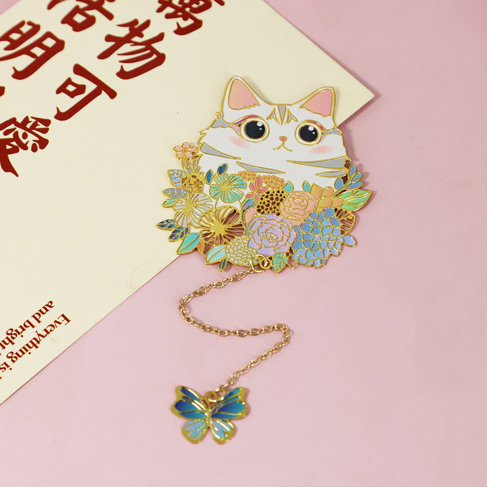 Cute Pet Metal Creative Bookmark