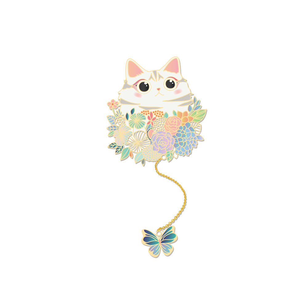 Cute Pet Metal Creative Bookmark