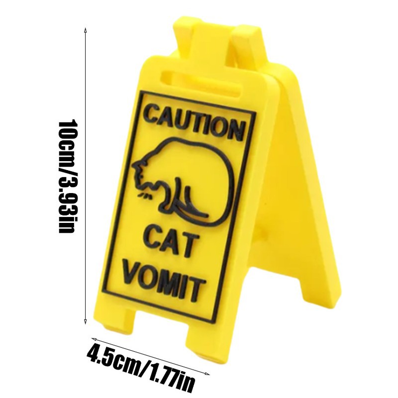 Funny Cat Pet Vomiting Warning Sign