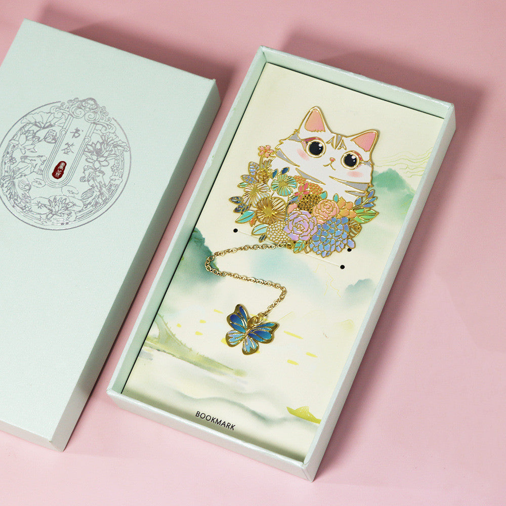 Cute Pet Metal Creative Bookmark