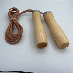 Real Cowhide Solid Wood Handle Bearing Rope