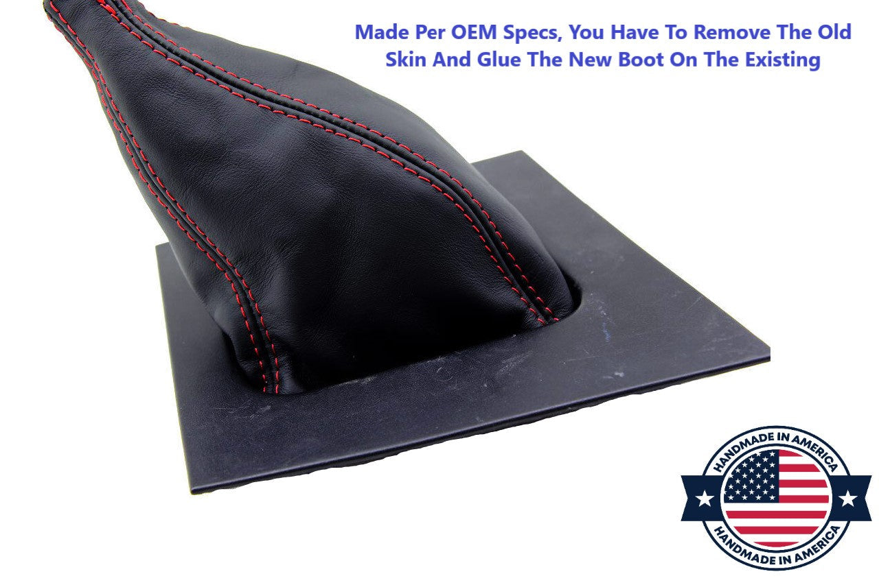 Leather MANUAL Shift Boot Cover In Black 1987 1988 1989 1990 1991 1992 1993 Ford Mustang GT Convertible Coupe