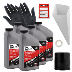 10W-40 5 Quart Oil Change Kit For Kawasaki VN1700 VN2000