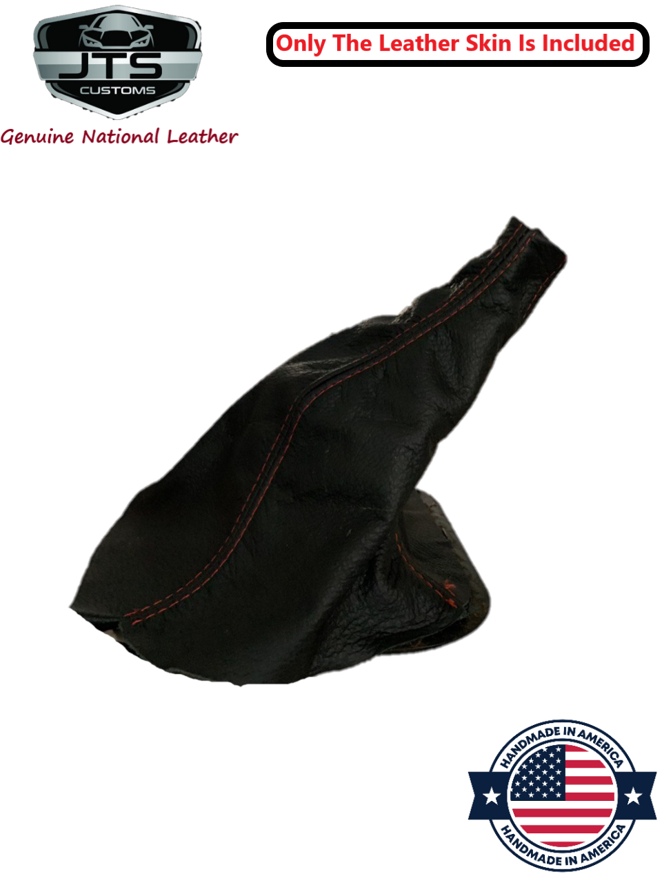 Leather MANUAL Shift Boot Cover In Black 1987 1988 1989 1990 1991 1992 1993 Ford Mustang GT Convertible Coupe