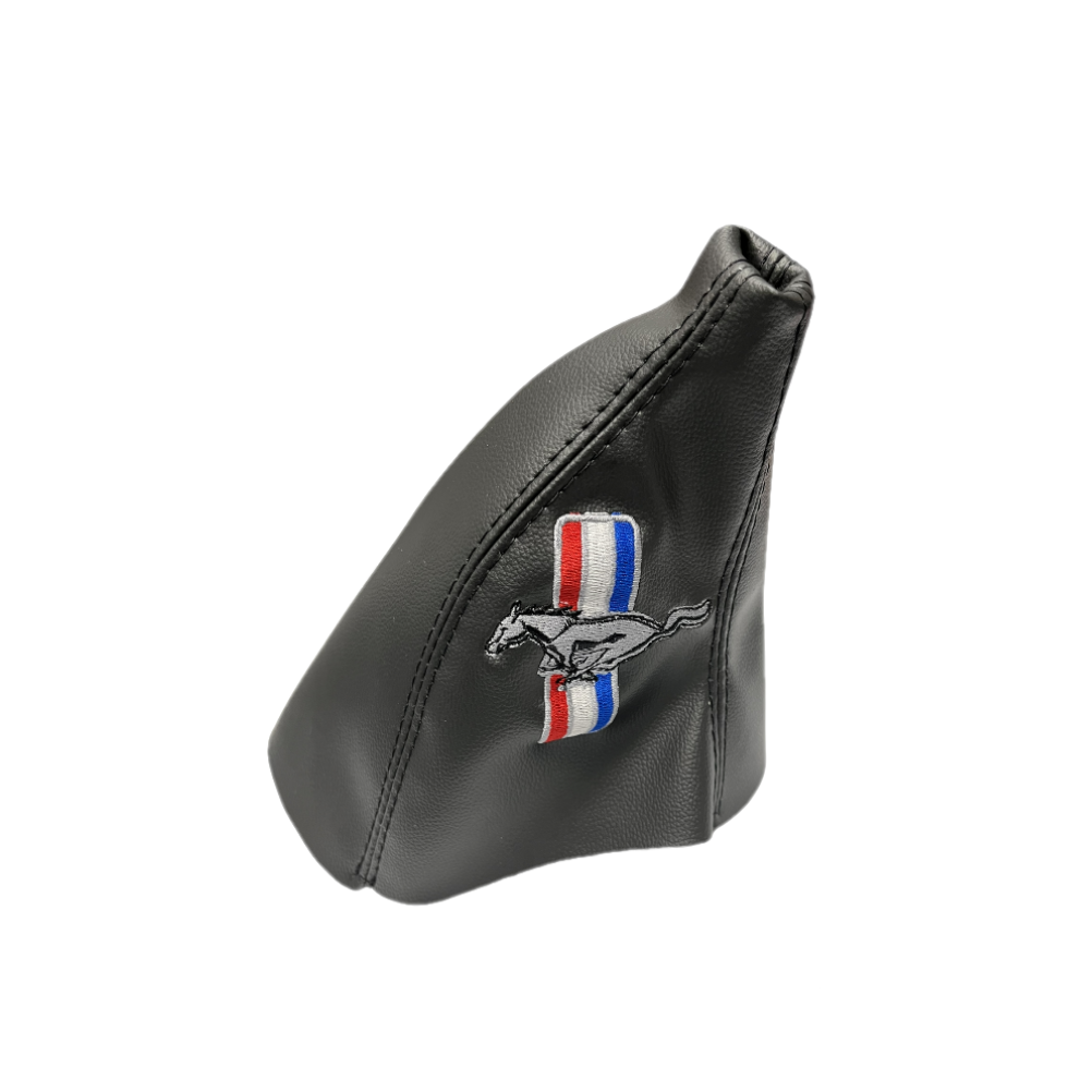 Leather MANUAL Shift Boot Cover In Black 1987 1988 1989 1990 1991 1992 1993 Ford Mustang GT Convertible Coupe