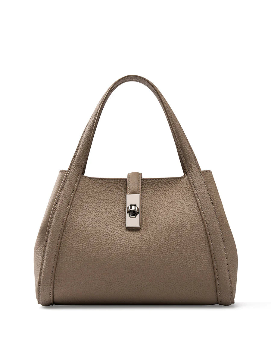 Chic Korean Leather Tote